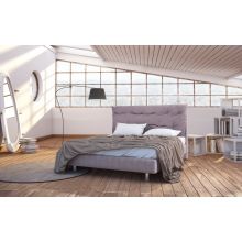 Κρεβάτι Malta Ντυμένο Ημίδιπλο Ύφασμα Media strom 110x200cm