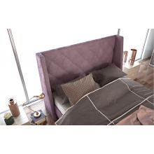 Κρεβάτι Casablanca Ντυμένο Υπέρδιπλο Ύφασμα Media strom 170x200cm