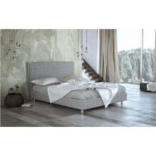 Κρεβάτι Sienna Ντυμένο Διπλό Ύφασμα Media strom 160x200cm