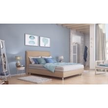 Κρεβάτι Sienna Holiday  Ντυμένο Μονό Ύφασμα Media strom 90x190-200cm