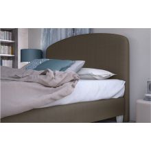 Κρεβάτι  Parma  Ντυμένο Ημίδιπλο Ύφασμα Media strom 110×200 cm