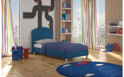 Κρεβάτι Parma Kids Ντυμένο Μονό Ύφασμα Media strom 90x200cm