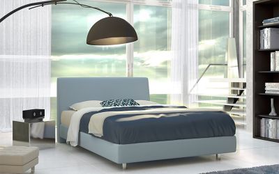 Κρεβάτι Roma Ντυμένο Μονό Ύφασμα Media strom 90x190-200cm