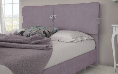 Κρεβάτι Irida Ντυμένο Ημίδιπλο Ύφασμα Media strom 110x200cm
