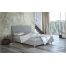 Κρεβάτι Sienna Ντυμένο Ημίδιπλο Ύφασμα Media strom 110-200cm